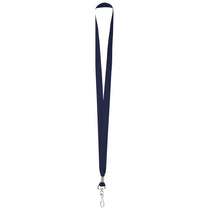 Hit Navy Polyester Lanyard With J-Hook