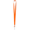 Hit Orange Polyester Lanyard With J-Hook