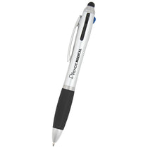 Hit Silver with Black 3-In-One Pen with Stylus