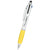 Hit Silver with Yellow 3-In-One Pen with Stylus