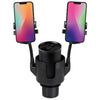 iLive Black Cup Holder with Dual Mobile Phone Mount