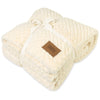 Gemline Cream Luxe Nordic Throw Blanket