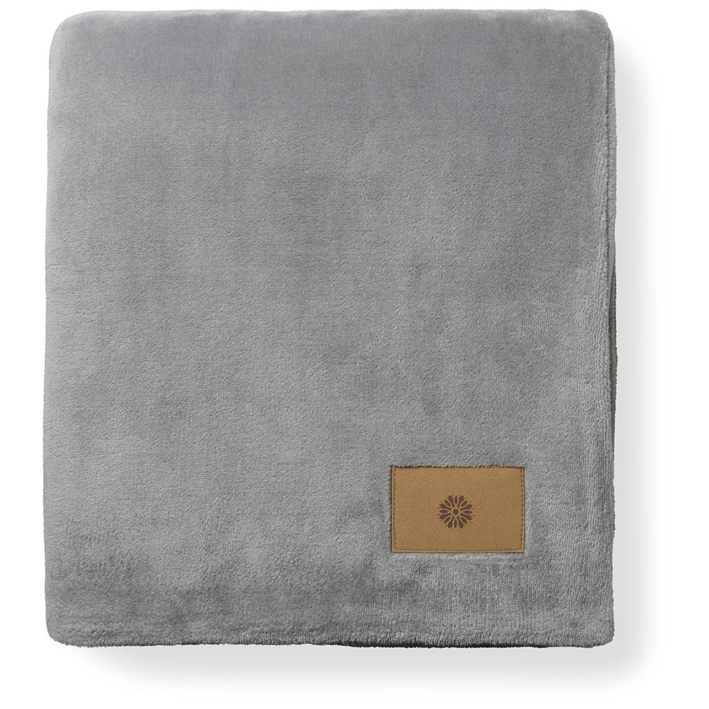 Gemline Circular Grey Mink Ever Soft Throw Blanket