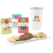 Gourmet Expressions White Opaque Gloss All is Bright Lark Cookies & Tumbler Gift Box