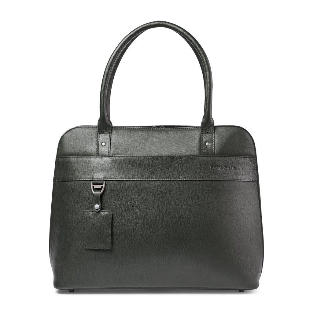 Samsonite Black Leather Laptop Tote