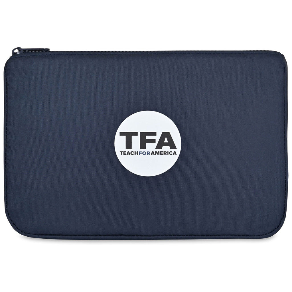 Gemline Navy Arlo rPET Zippered Pouch