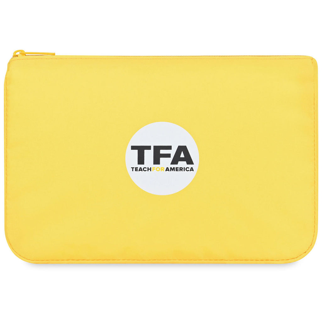 Gemline Yellow Arlo rPET Zippered Pouch