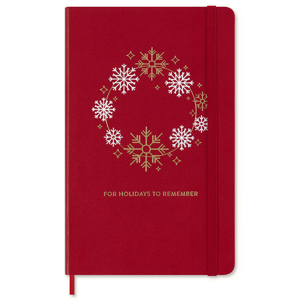 Moleskine Scarlet Red Hard Cover Holiday Notebook Gift Set