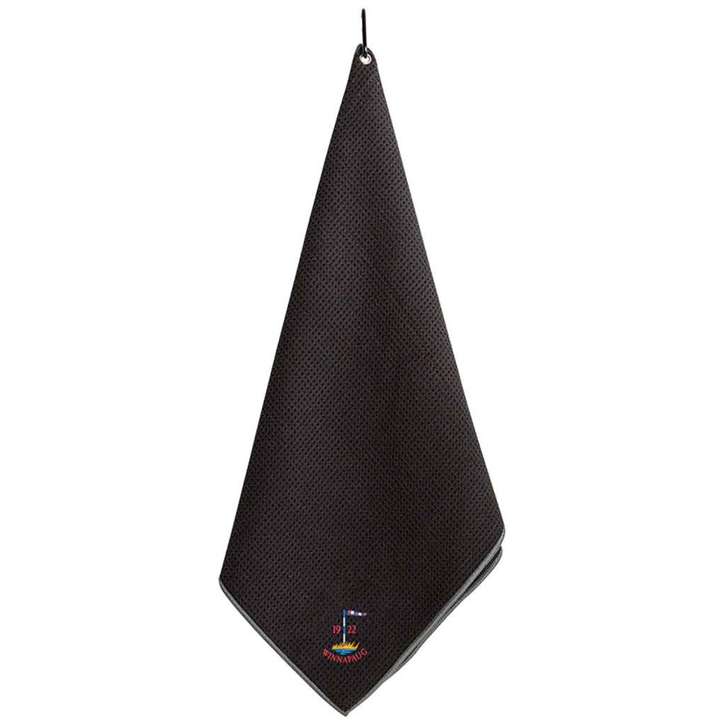 Ahead Black/Grey Microfiber Golf Towel