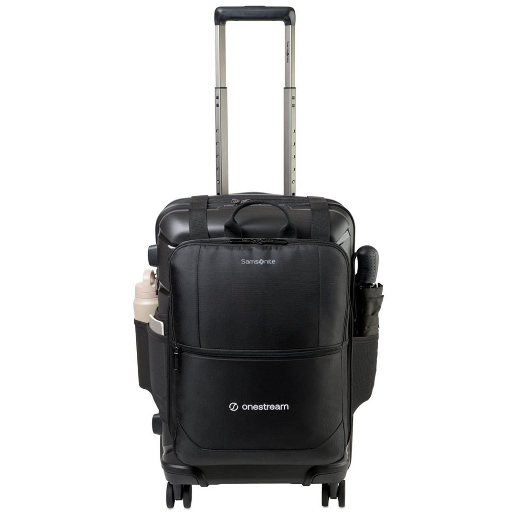 Samsonite Midnight Black Outline Pro Carry-On and Convertible Backpack Set
