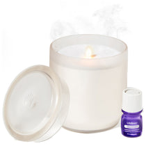 Lifelines Frosted Glass Cream Flameless Candle Diffuser