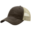 Richardson Brown/Khaki Garment Washed Trucker