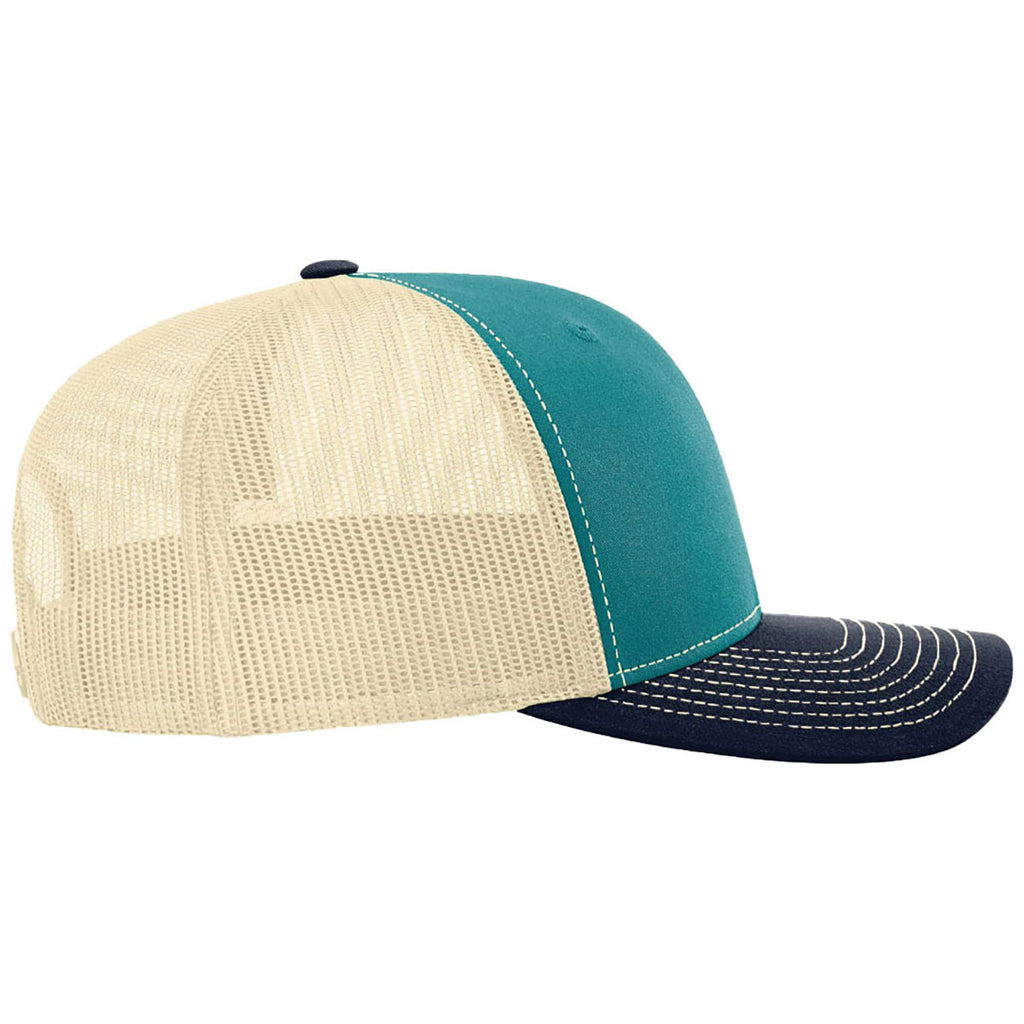 Richardson Blue Teal/Birch/Navy Trucker Cap