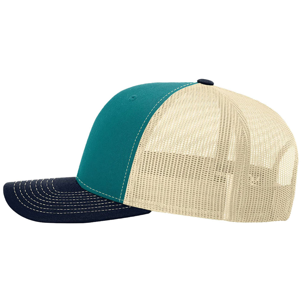 Richardson Blue Teal/Birch/Navy Trucker Cap