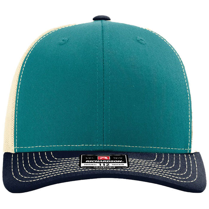Richardson Blue Teal/Birch/Navy Trucker Cap