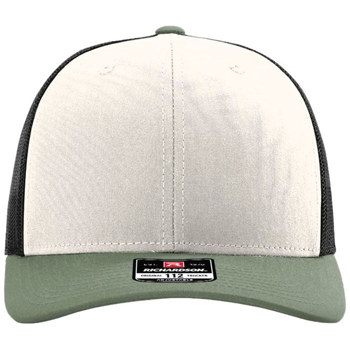 Richardson Cream/Black/Loden Trucker Cap