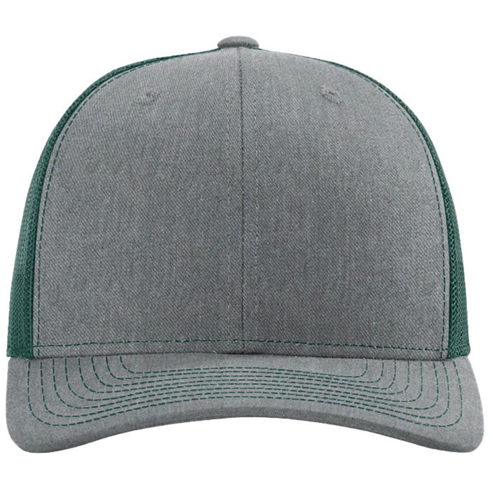 Richardson Heather Grey/Dark Green Trucker Cap