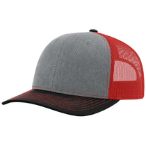 Richardson Heather Grey/Red/Black Trucker Cap