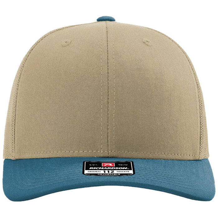 Richardson Khaki/Khaki/Legion Blue Trucker Cap