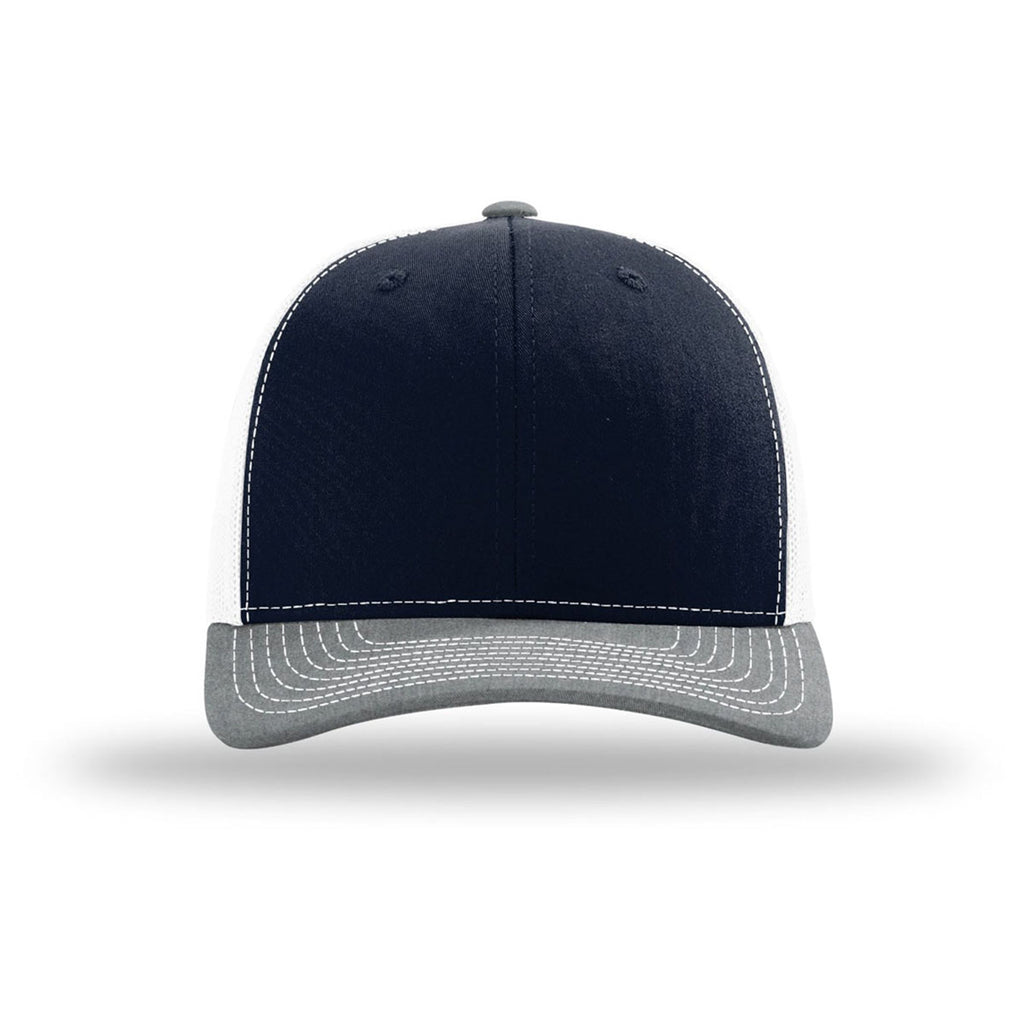 Richardson Navy/White/Heather Grey Trucker Cap