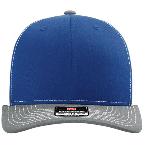 Richardson Royal/White/Heather Grey Trucker Cap
