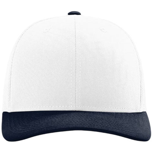 Richardson White/White/Navy Trucker Cap