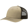 Richardson Khaki/Coffee Five-Panel Trucker