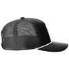Richardson Black/White Five-Panel with Rope