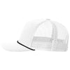 Richardson White/Black Five-Panel with Rope