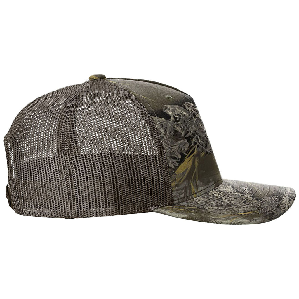 Richardson Realtree Max-1 Xt/Brown Printed Five-Panel Trucker