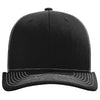 Richardson Black/White 112+ R-Flex Adjustable Trucker