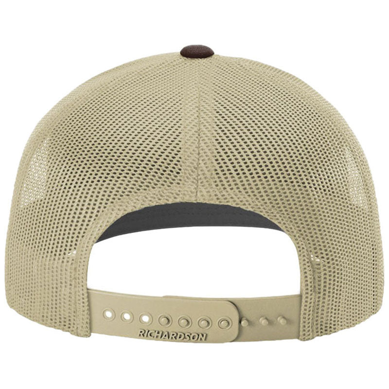 Richardson Brown/Khaki 112+ R-Flex Adjustable Trucker