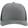 Richardson Heather Grey/Black 112+ R-Flex Adjustable Trucker