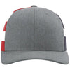 Richardson Heather Grey/Stars Stripes Printed Mesh Trucker