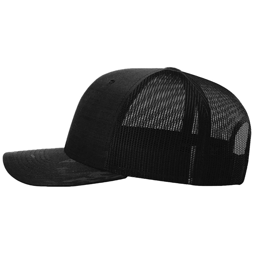 Richardson Multicam Black/Black Printed Tactical Trucker