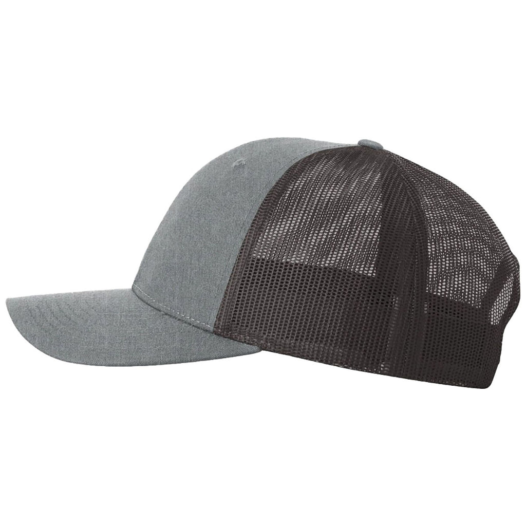 Richardson Heather Grey/Dark Charcoal Low Pro Trucker