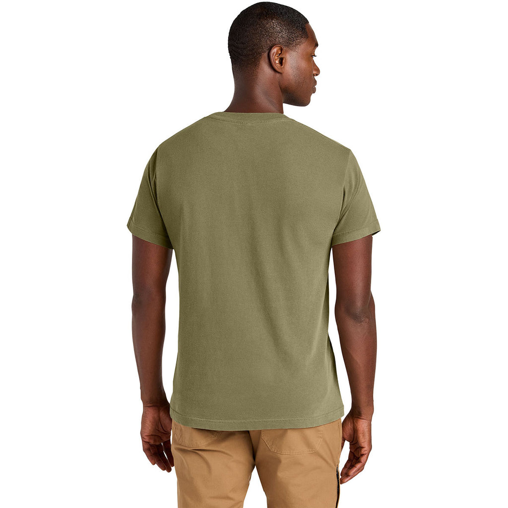 American Apparel Unisex Faded Army Heavyweight Cotton Garment-Dyed Tee