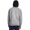 Under Armour Men's Castlerock Light Heather/White Rival Fleece Crew