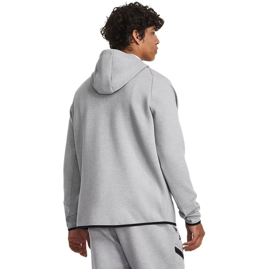 Under Armour Men's Mod Grey/Black Unstoppable Fleece Full-Zip