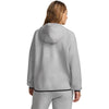Under Armour Women's Mod Grey/Black Unstoppable Fleece Full-Zip