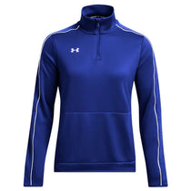 Under Armour Women's Team Royal/White Command Warm Up 1/4 Zip