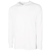 Charles River Unisex White Lightweight Stretch Hoodie