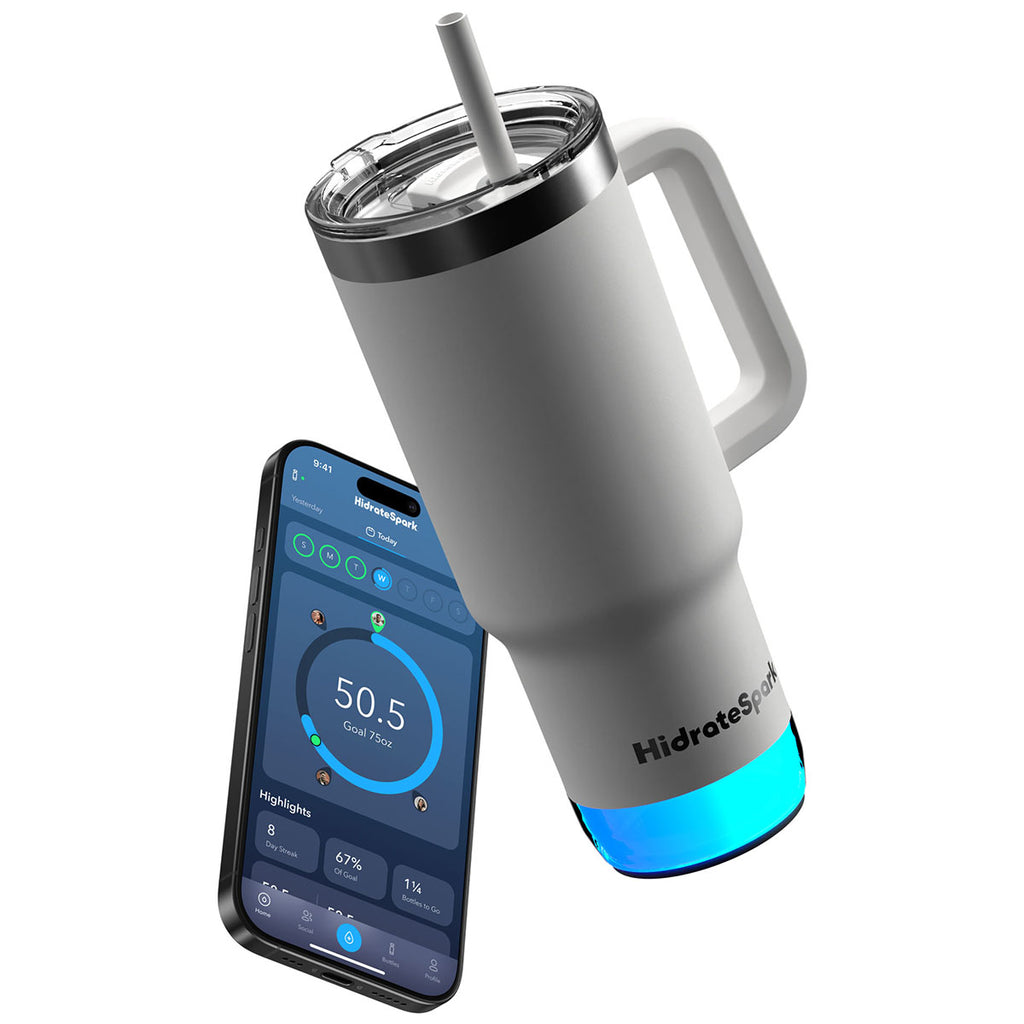 HidrateSpark White PRO 2 – 30 oz Smart Tumbler