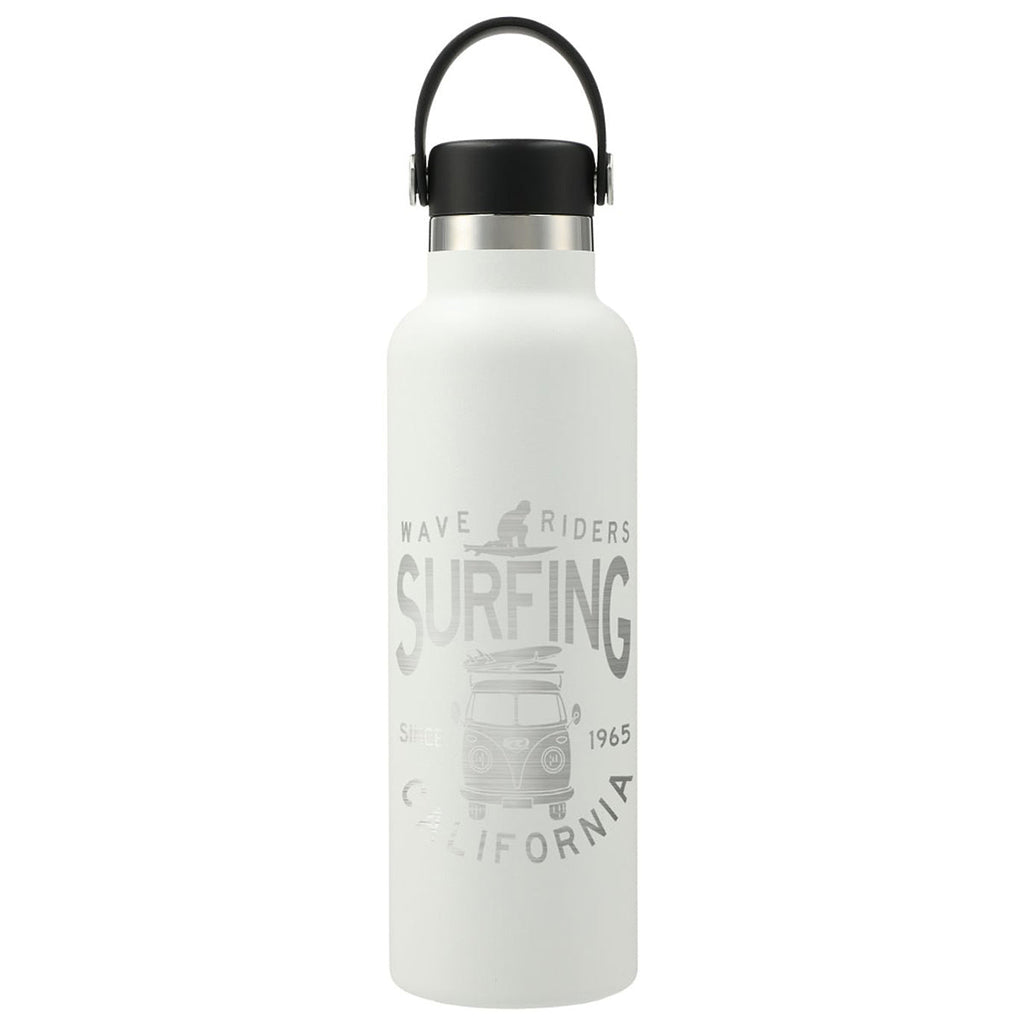 48-Hour Hydro Flask White Standard Mouth With Flex Cap 21oz