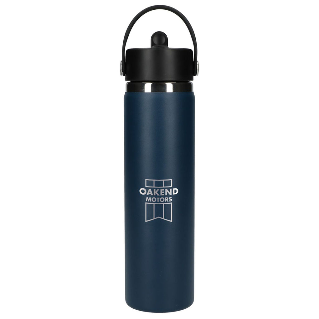 Hydro Flask Indigo Wide Mouth 24oz Bottle with Flex Straw Cap