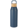 Leed's Nightfall Blue Aspen 24 oz Recycled Bottle with FSC Bamboo Lid