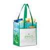 Gemline Kelly Green-Pattern Vita Laminated Recycled Shopper