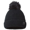 Columbia Winter Black Blur Pom Pom Beanie