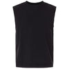 American Apparel Unisex True Black Heavyweight Cotton Garment-Dyed Mid-Length Muscle Tee
