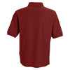 Vantage Men's Crimson Soft-Blend Double-Tuck Pique Polo